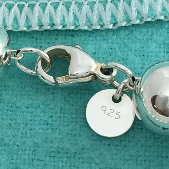 Tiffany HardWear Ball Bracelet in Sterling Silver 10mm Beads Large